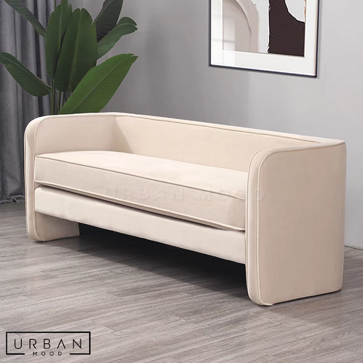 LYSA Modern Fabric Bench