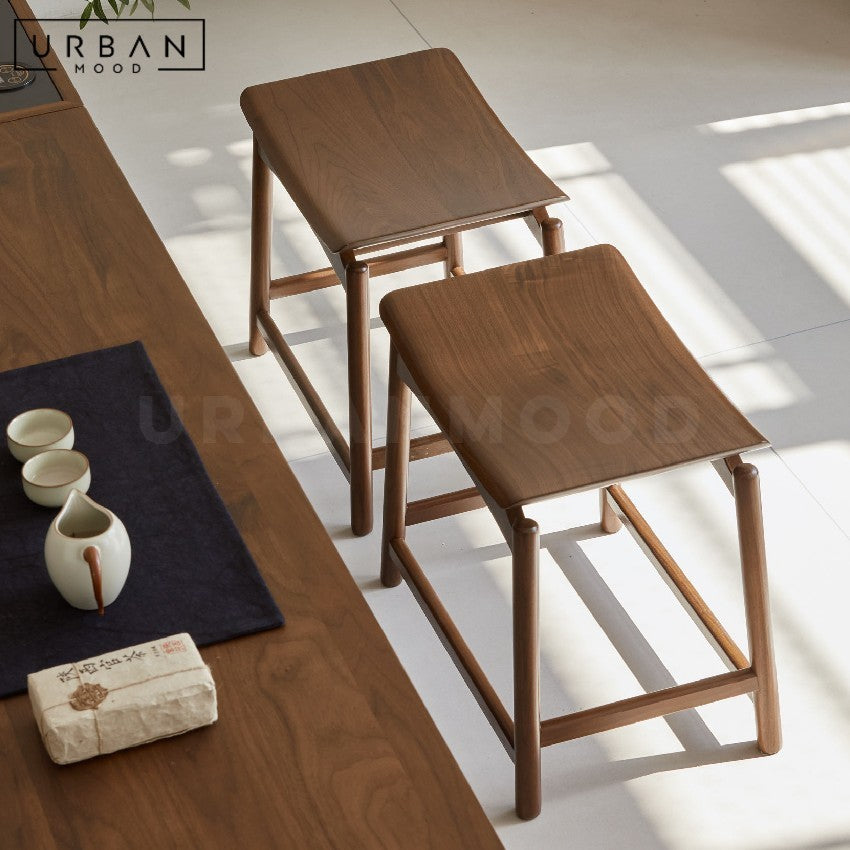 MACAN Modern Solid Wood Stool