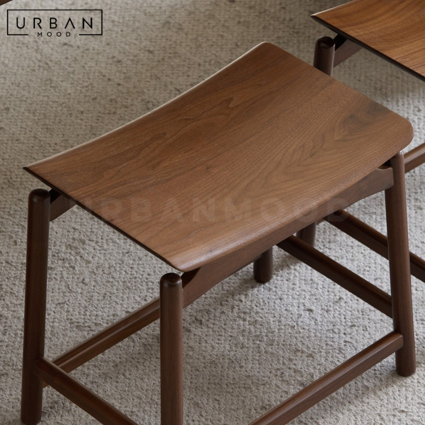 MACAN Modern Solid Wood Stool