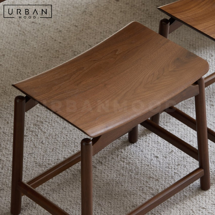 MACAN Modern Solid Wood Stool