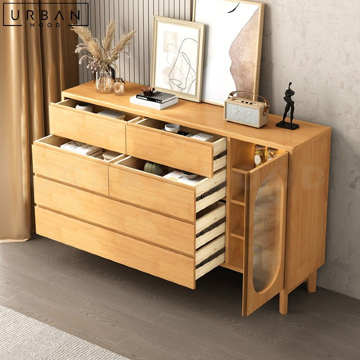 DAVA Japandi Solid Wood Sideboard