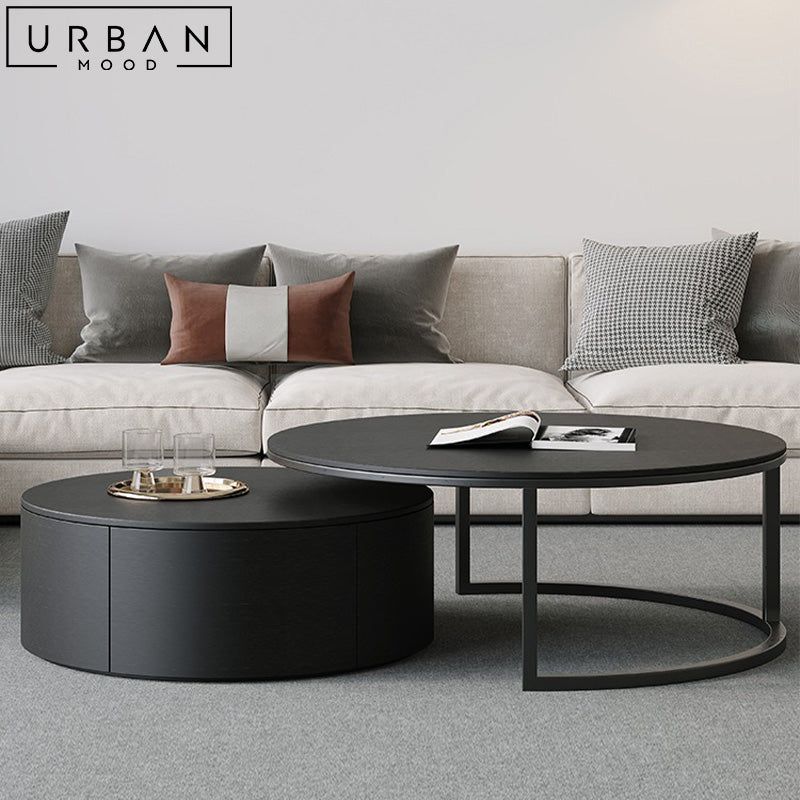 MADEL Modern Round Nesting Coffee Table