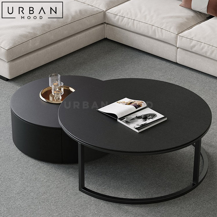 MADEL Modern Round Nesting Coffee Table