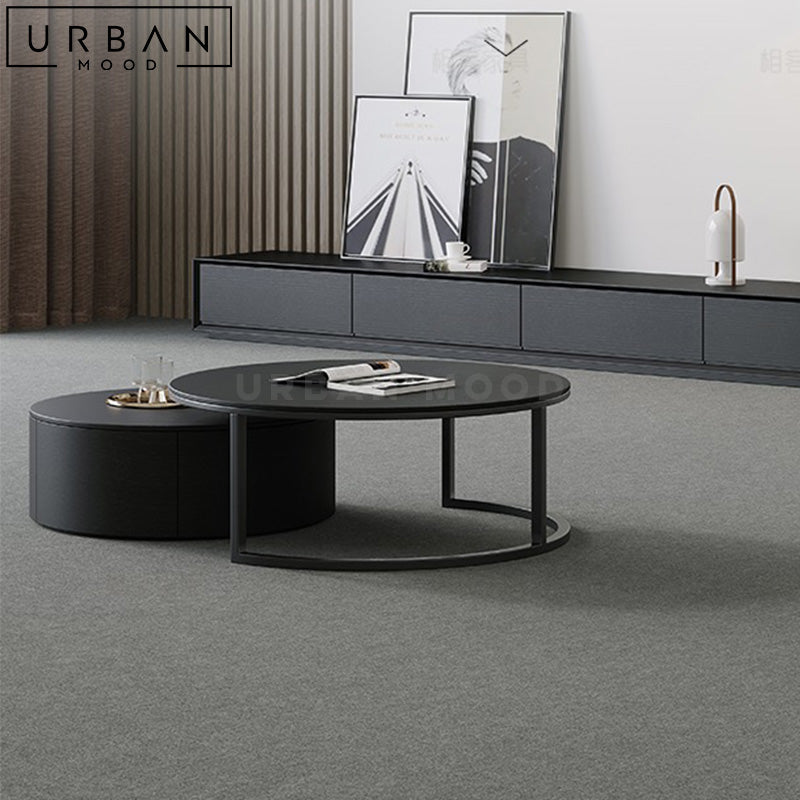 MADEL Modern Round Nesting Coffee Table