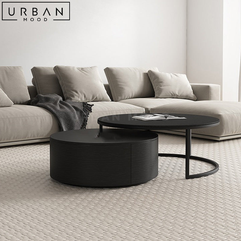 MADEL Modern Round Nesting Coffee Table