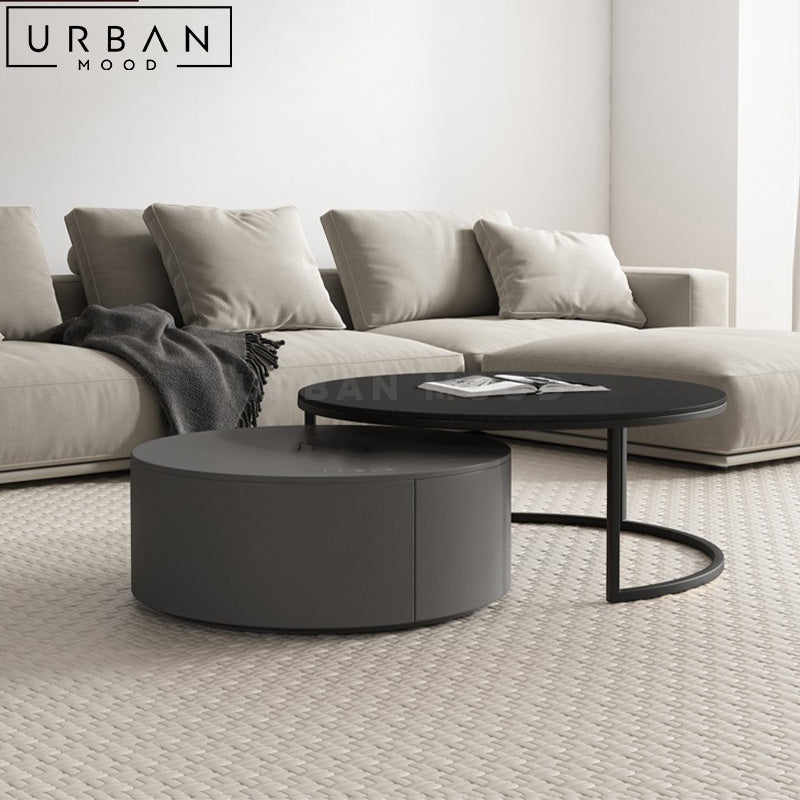 MADEL Modern Round Nesting Coffee Table