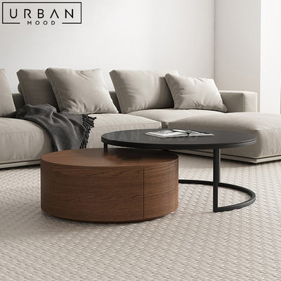 MADEL Modern Round Nesting Coffee Table