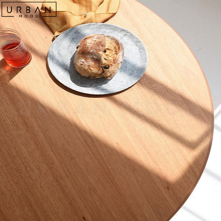 MADELENE Modern Solid Wood Round Dining Table – Urban Mood