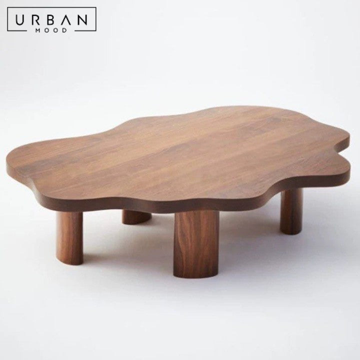 MAROUS Modern Solid Wood Coffee Table