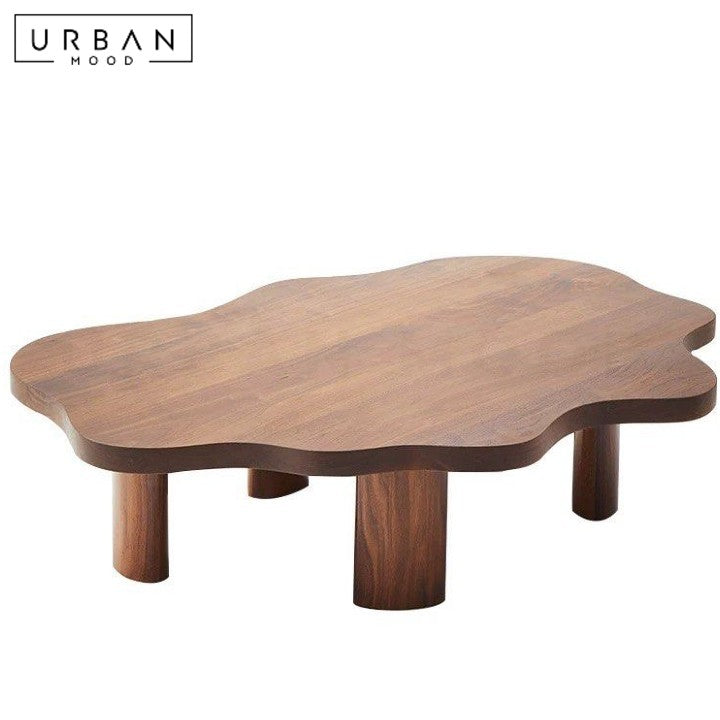 MAROUS Modern Solid Wood Coffee Table
