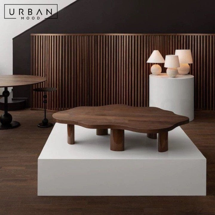 MAROUS Modern Solid Wood Coffee Table