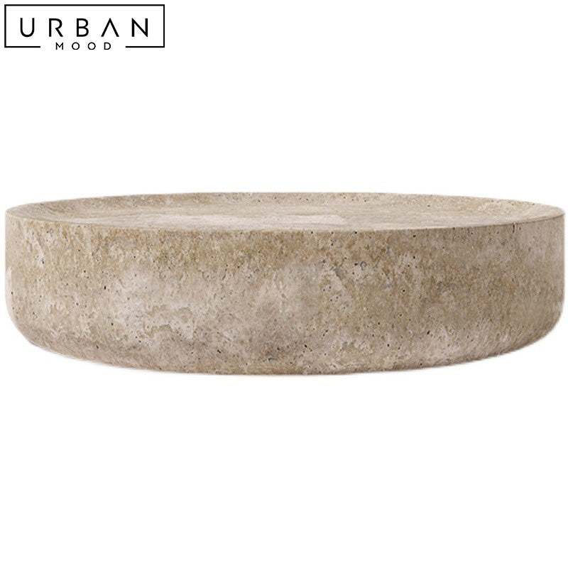 MAKI Modern Travertine Coffee Table