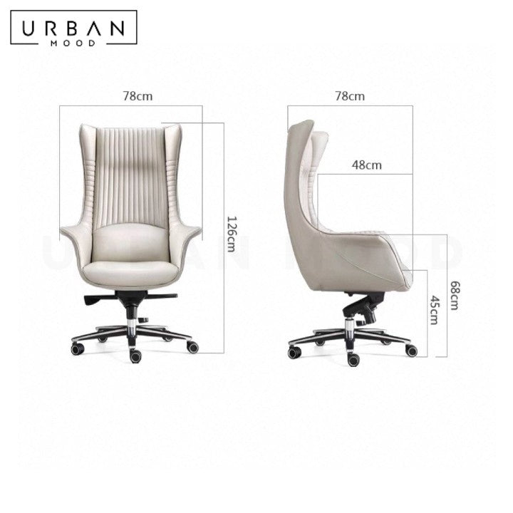 MALAK Modern Leather Office Chair