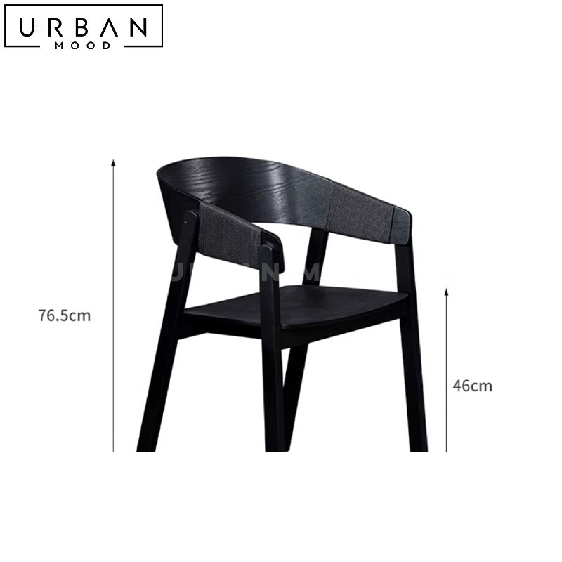 MALE Modern Solid Wood Dining Chair