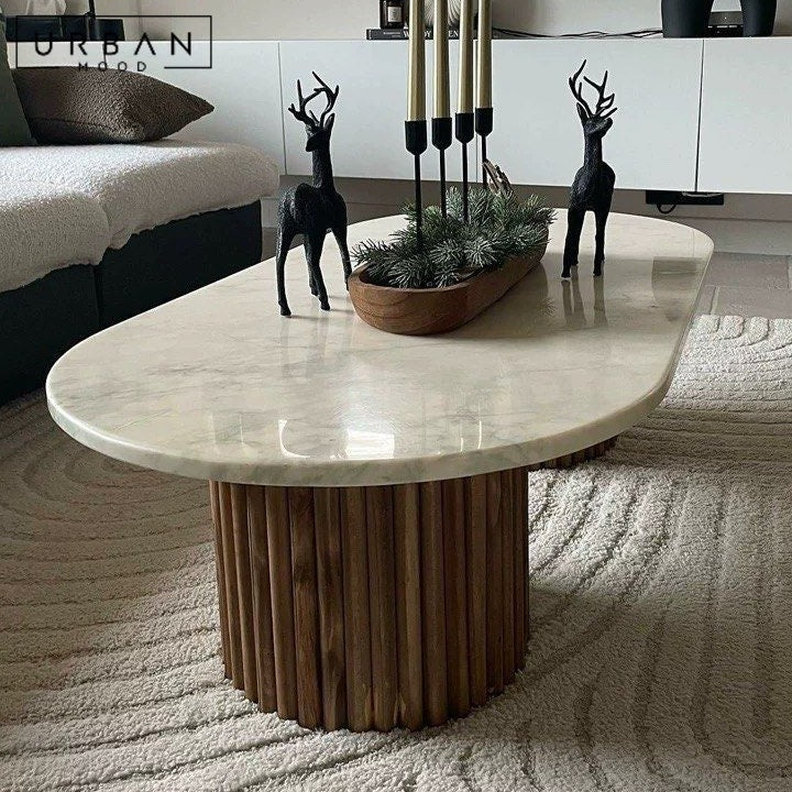 MALENA Modern Marble Coffee Table