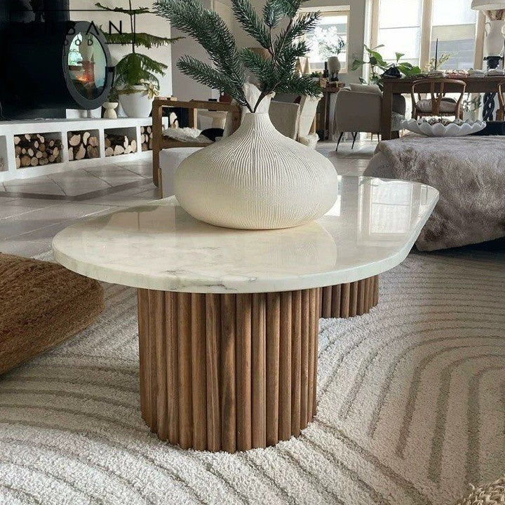 MALENA Modern Marble Coffee Table
