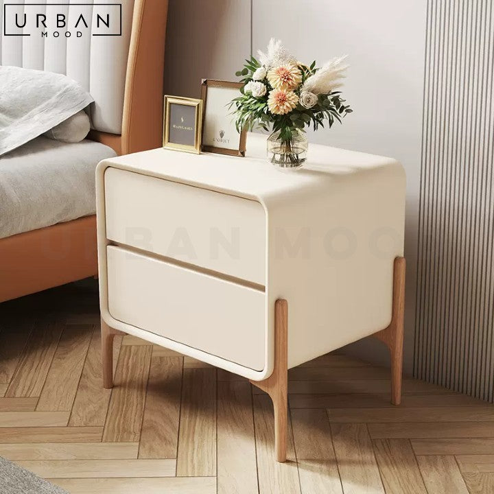 MALIN Japandi Bedside Table