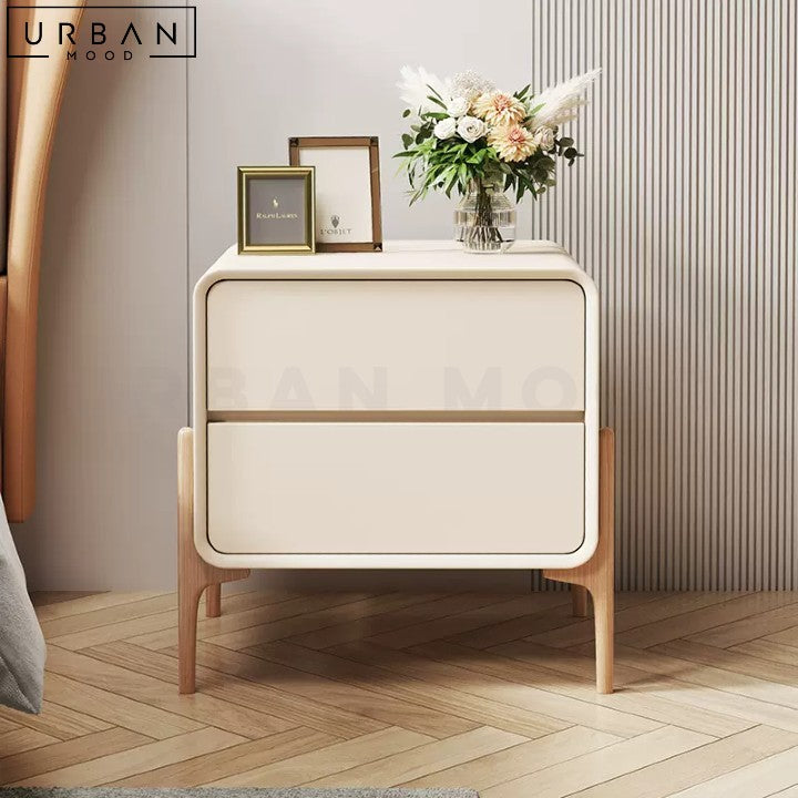 MALIN Japandi Bedside Table