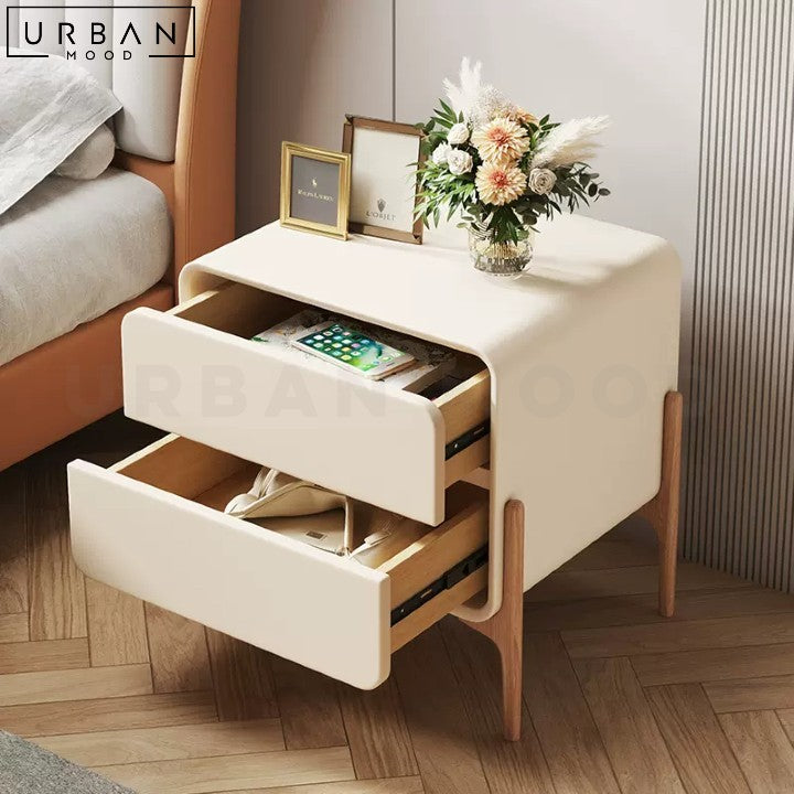 MALIN Japandi Bedside Table