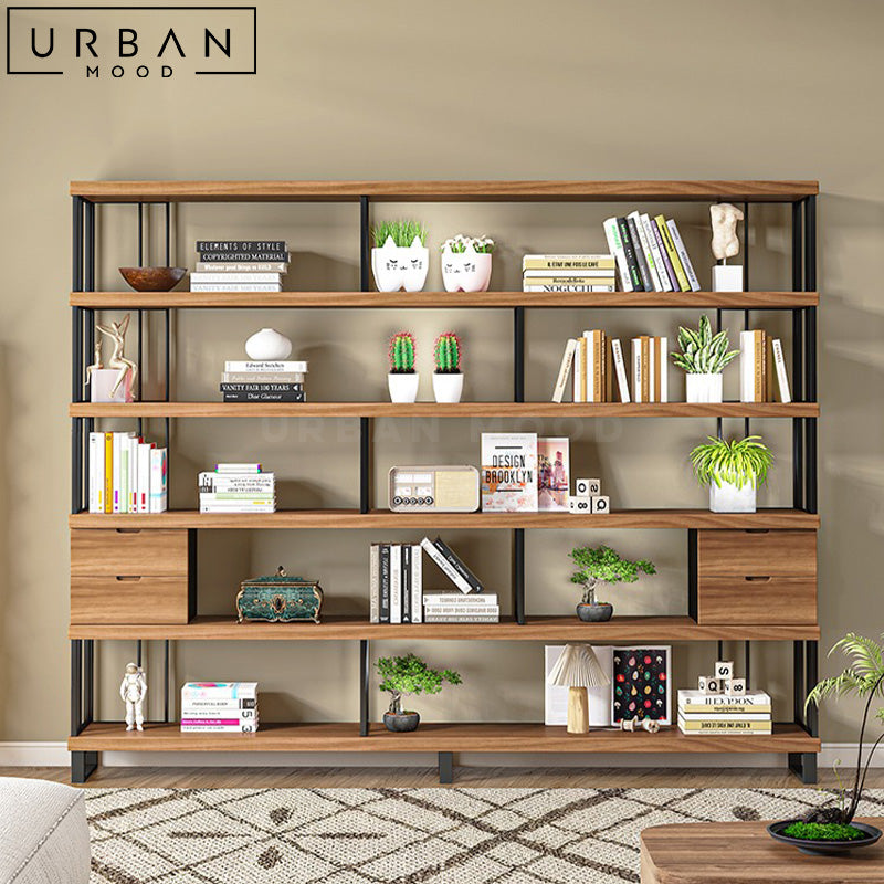 MALMA Modern Solid Wood Bookshelf