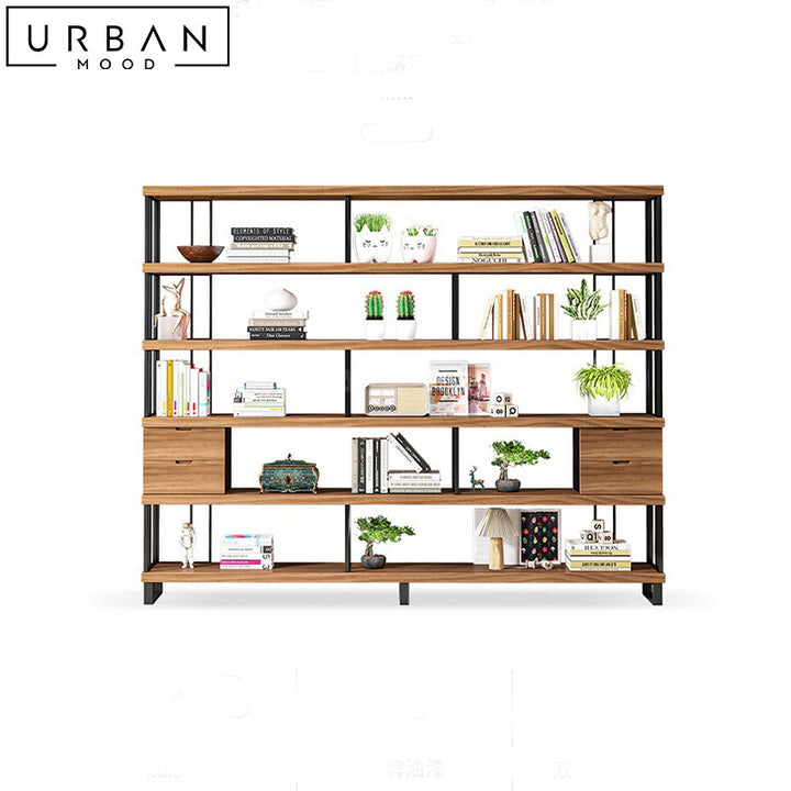 MALMA Modern Solid Wood Bookshelf