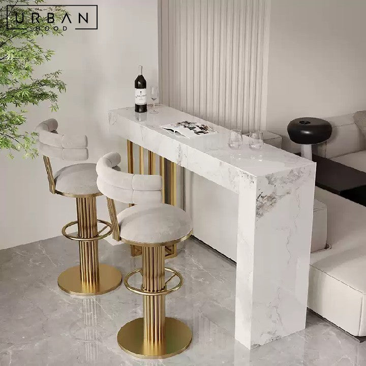 MALYA Modern Marble Bar Table