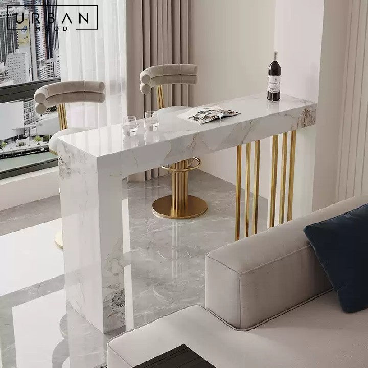 MALYA Modern Marble Bar Table