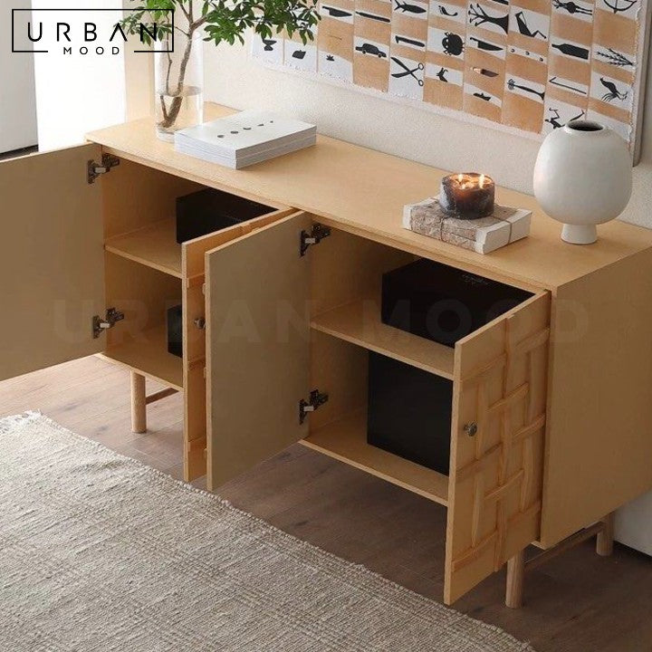 MANNION Modern Solid Wood Sideboard
