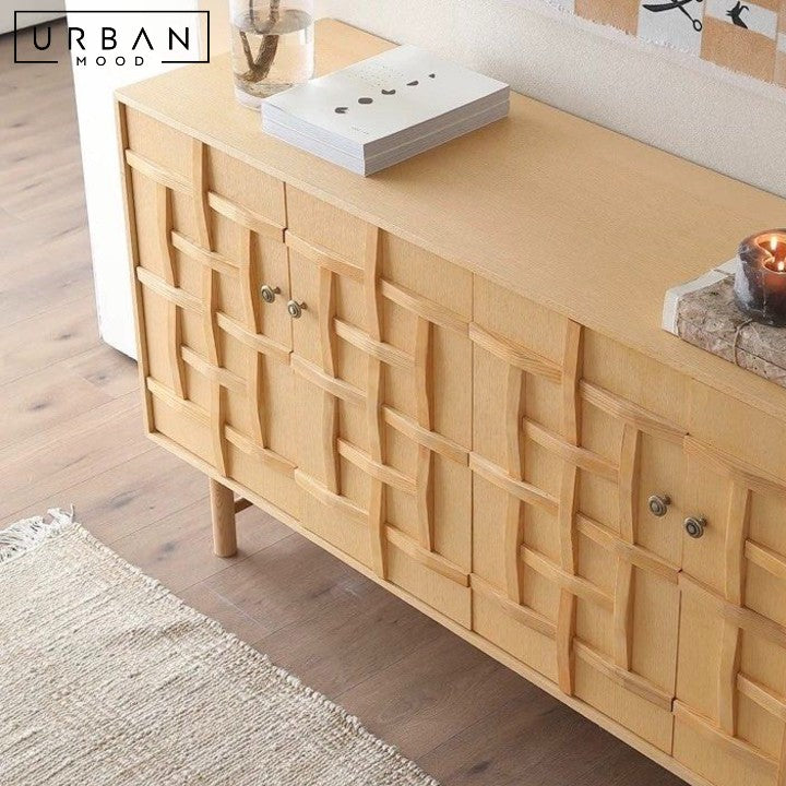 MANNION Modern Solid Wood Sideboard