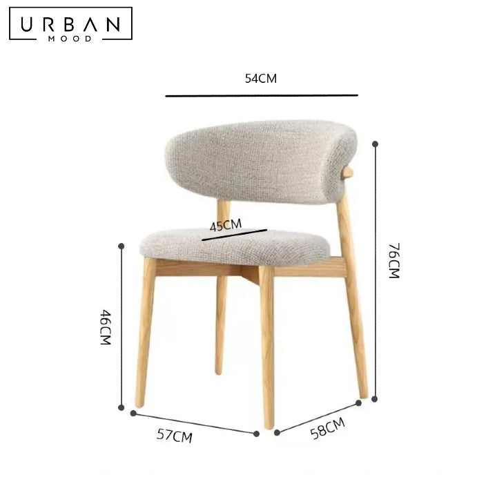 MANN Modern Fabric Dining Chair
