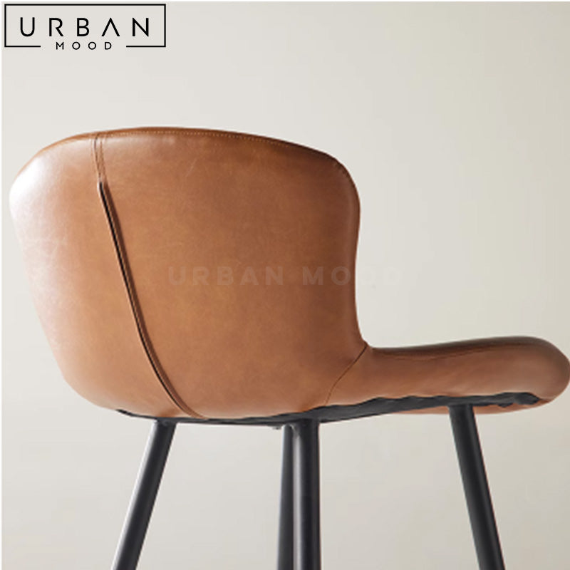 MANUS Modern Leather Bar Stool