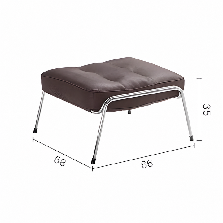 MARBELA Leather Lounge Chair & Ottoman - Urban Mood Singapore
