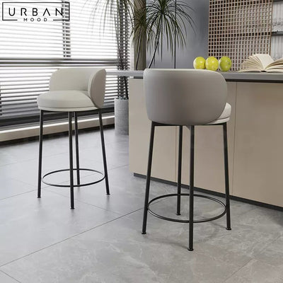 MARCELA Modern Sherpa Bar Stool