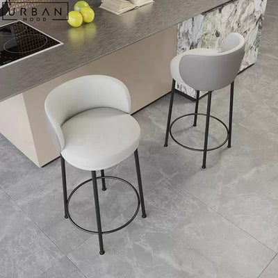 MARCELA Modern Sherpa Bar Stool