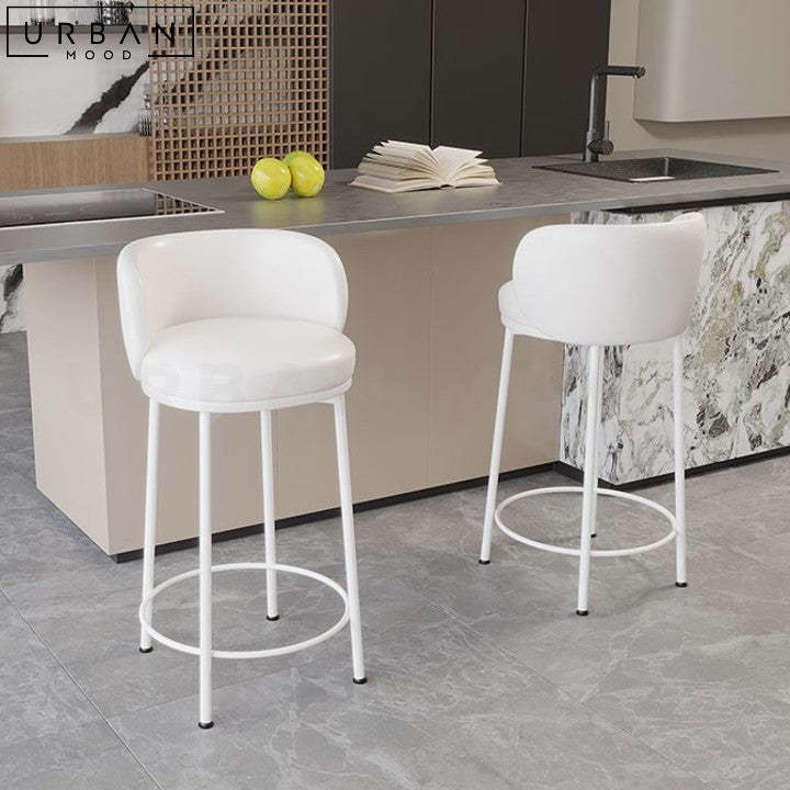 MARCELA Modern Sherpa Bar Stool