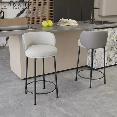 MARCELA Modern Sherpa Bar Stool