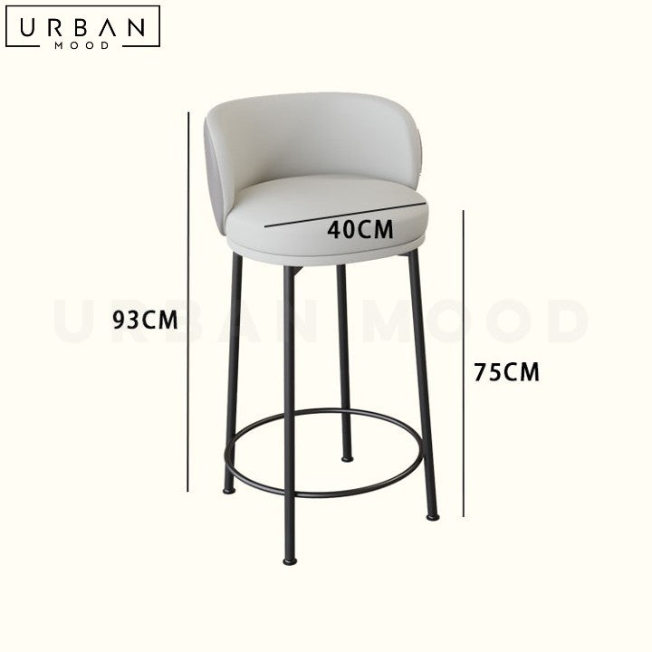 MARCELA Modern Sherpa Bar Stool