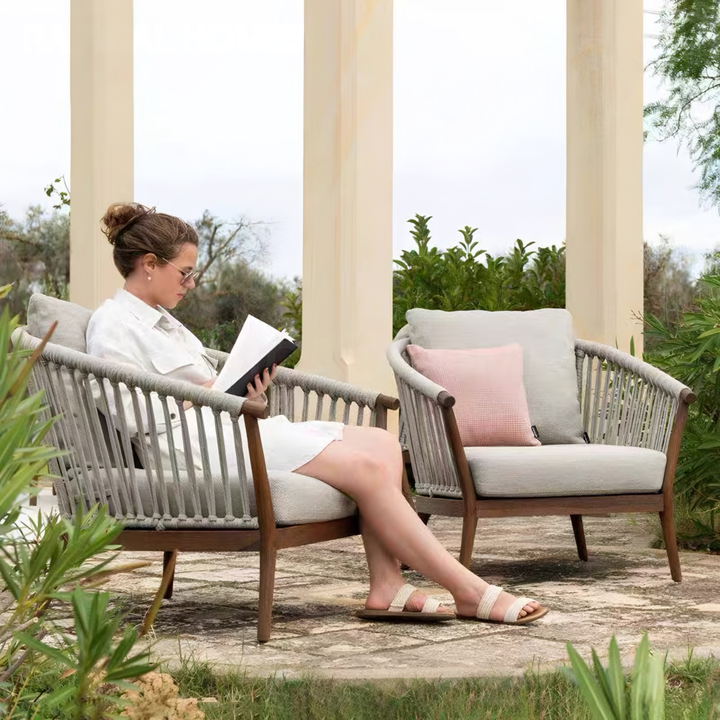 MARCELLA Modern Solid Wood Outdoor Sofa - Urban Mood Singapore