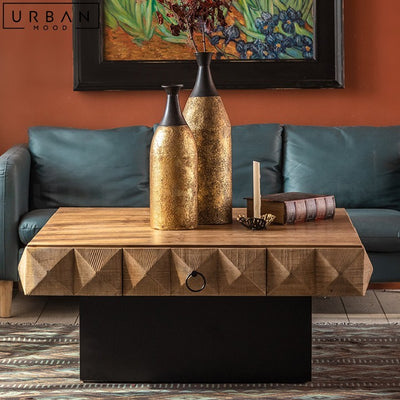 MARCA Rustic Solid Wood Coffee Table