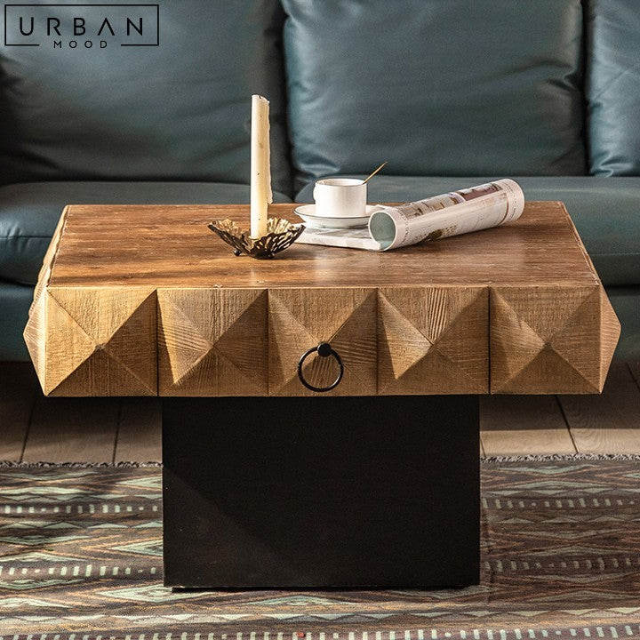 MARCA Rustic Solid Wood Coffee Table