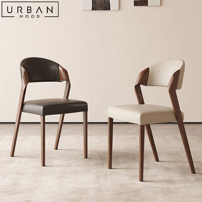 MARGOT Modern Leather Dining Chair (Set of 2)