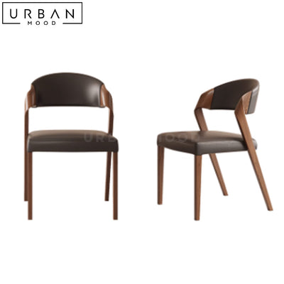 MARGOT Modern Leather Dining Chair (Set of 2)