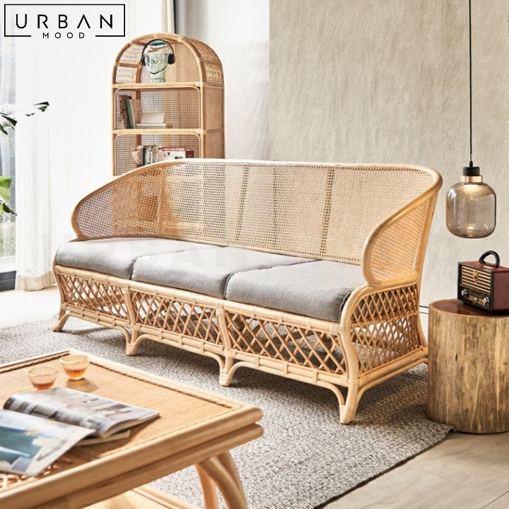 MARIA Japandi Rattan Sofa