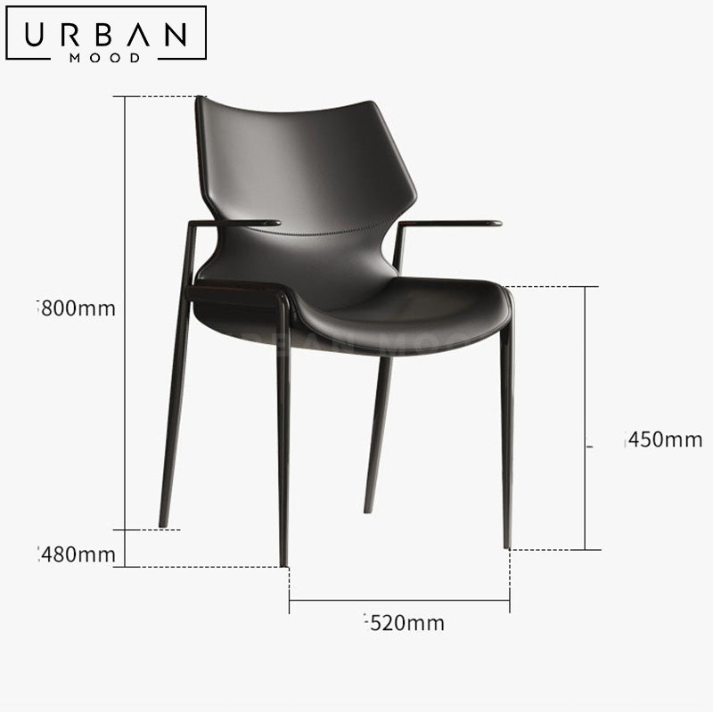 MARIE Modern Leather Dining Chair