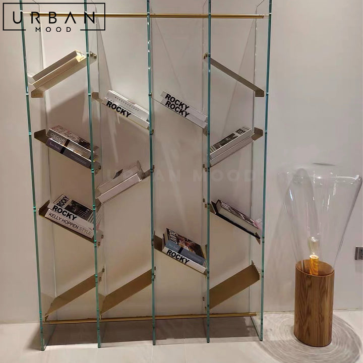 MARK Modern Glass Bookshelf