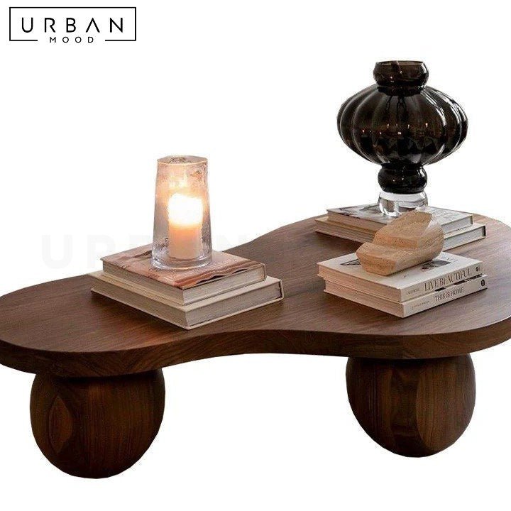 MARKRID Modern Solid Wood Coffee Table