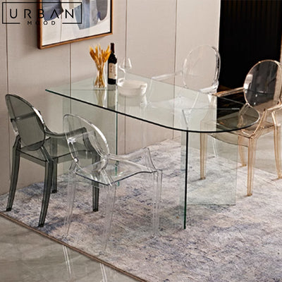 MARKUS Minimalist Glass Dining Table