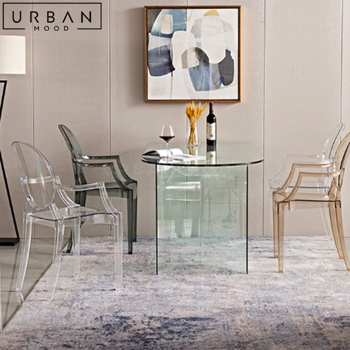 MARKUS Minimalist Glass Dining Table