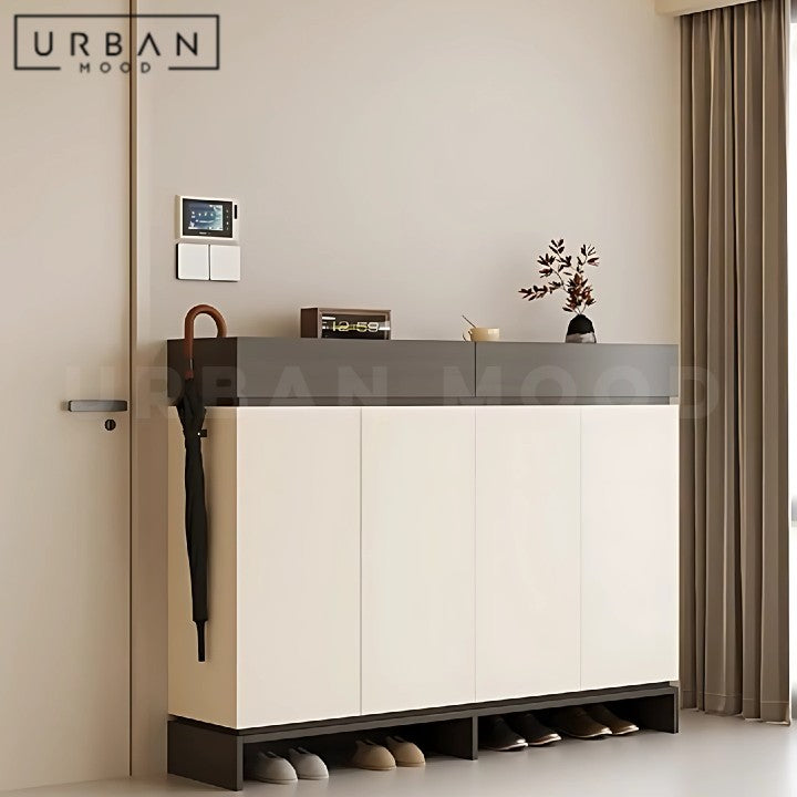 MARKY Modern Solid Wood Shoe Cabinet