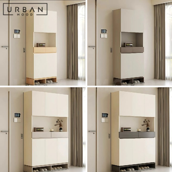 MARKY Modern Solid Wood Shoe Cabinet